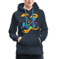 WN Abstract bike hoodie - navy