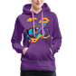 WN Abstract bike hoodie - viola