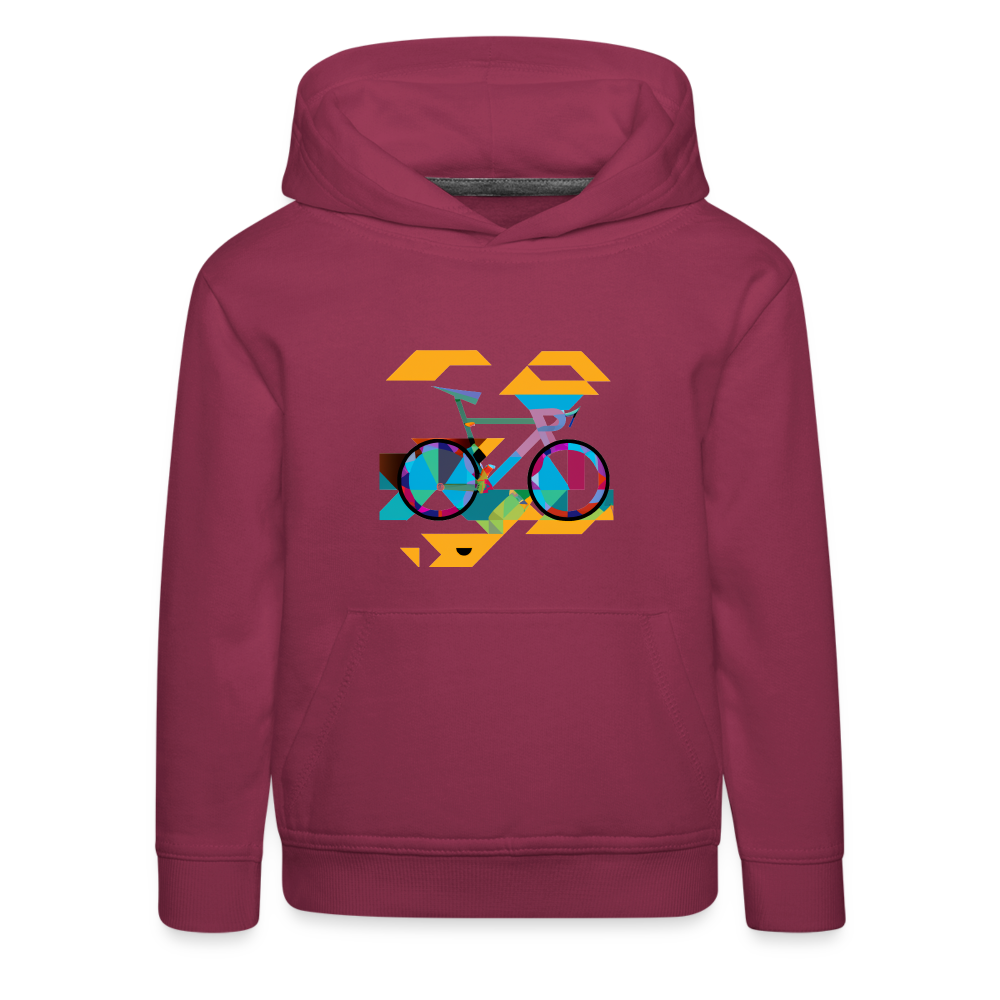 Kids Abstract hoodie - rosso bordeaux