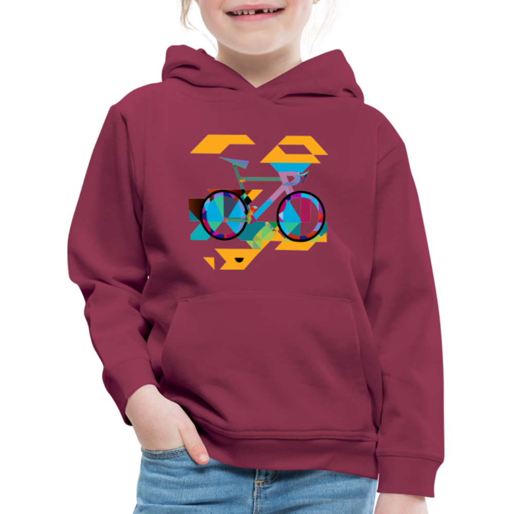 Kids Abstract hoodie - rosso bordeaux