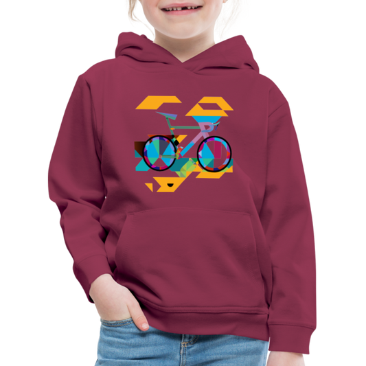 Kids Abstract hoodie - rosso bordeaux