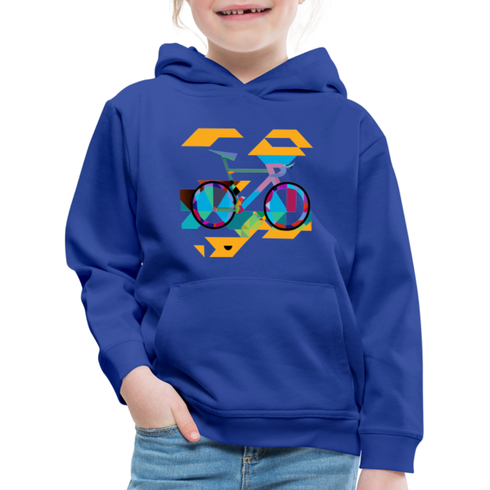 Kids Abstract hoodie - blu royal