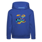 Kids Abstract hoodie - blu royal