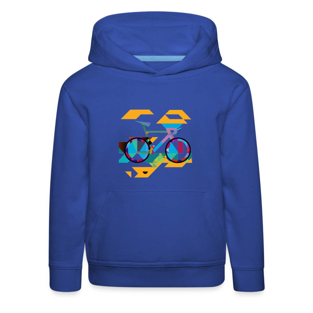 Kids Abstract hoodie - blu royal