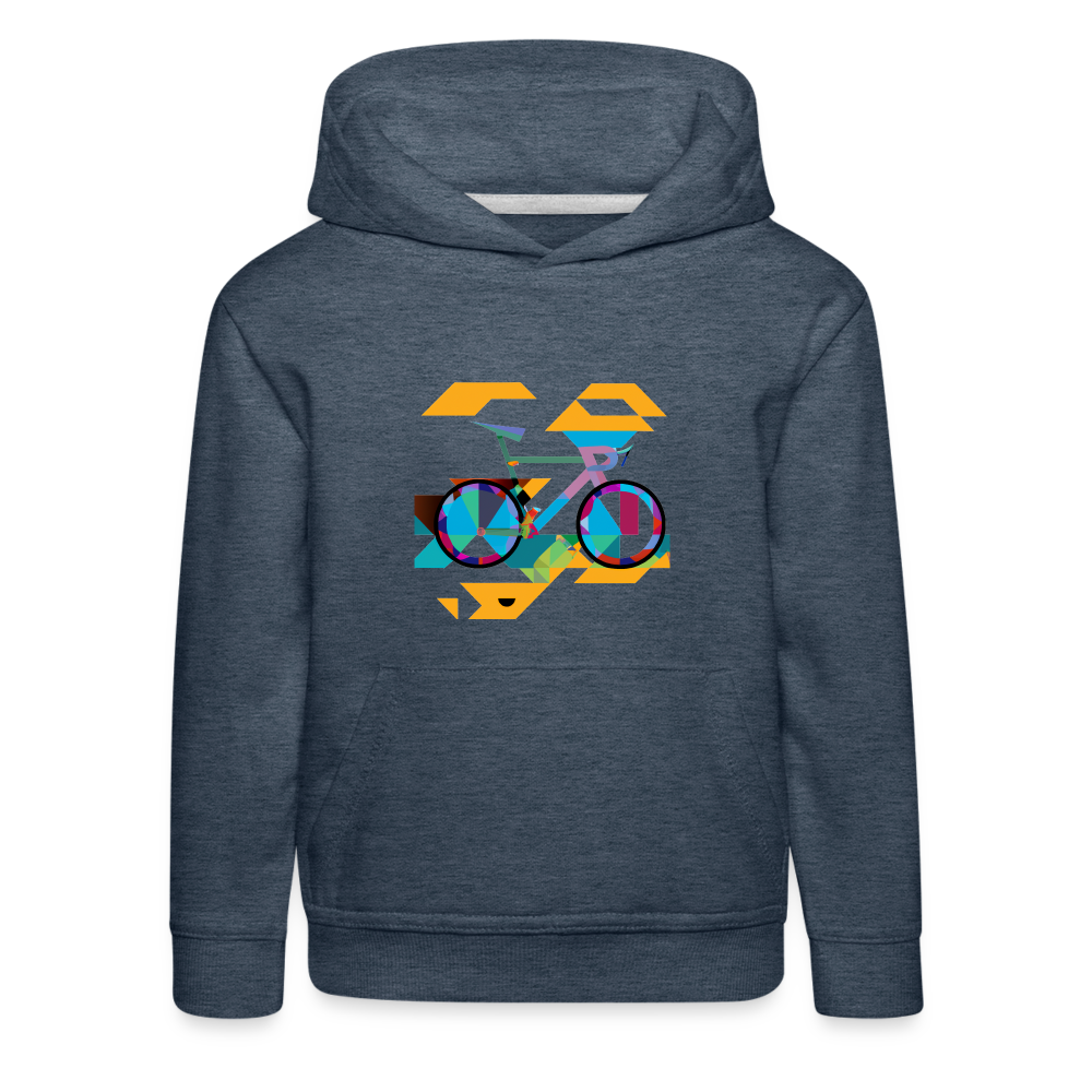 Kids Abstract hoodie - color jeans