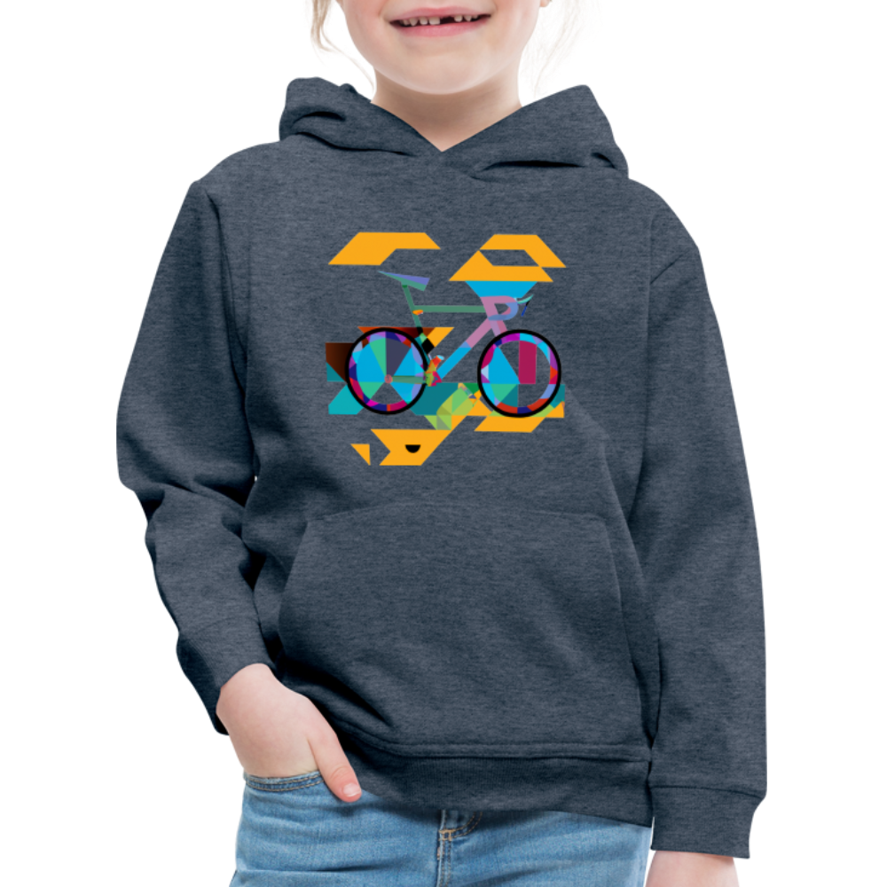 Kids Abstract hoodie - color jeans