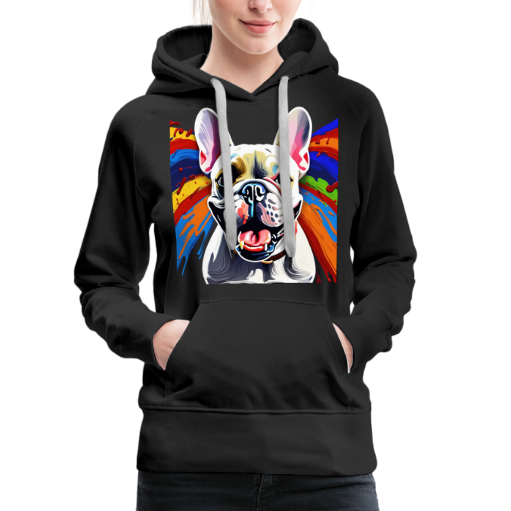 Painting bulldog Hoodie - nero