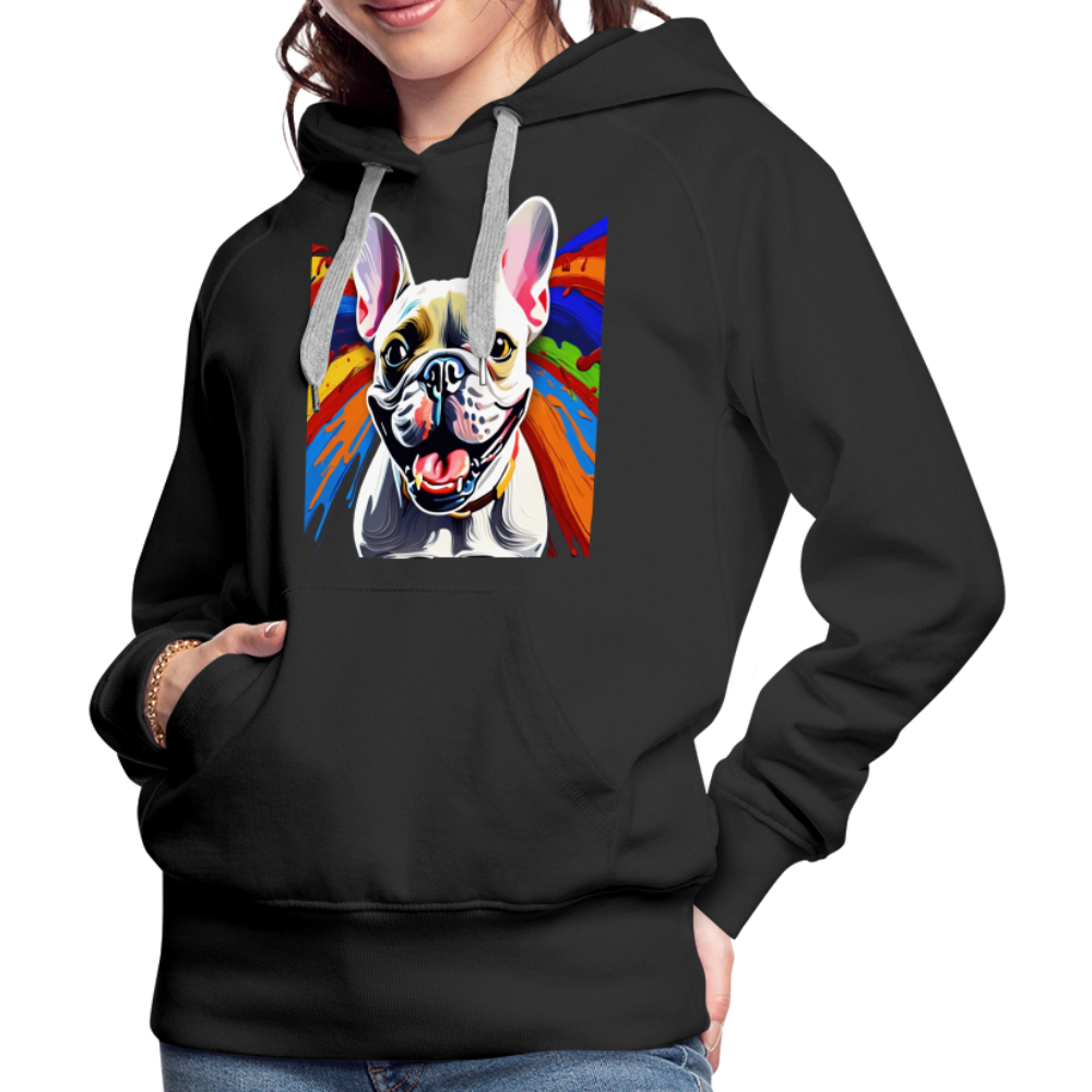 Painting bulldog Hoodie - nero