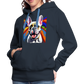 Painting bulldog Hoodie - navy