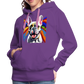 Painting bulldog Hoodie - viola